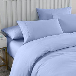 Royal Comfort Bamboo Cooling 2000TC Quilt Cover Set - Double-Light Blue-1833647250325245953