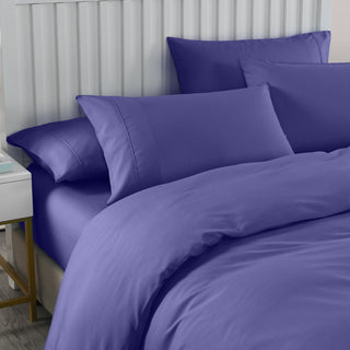 Royal Comfort Bamboo Cooling 2000TC Quilt Cover Set - Double-Royal Blue-1833647250606264321