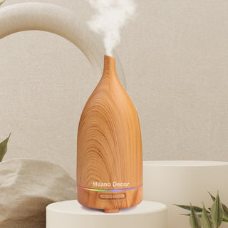 Milano Decor 100ml Ultrasonic Aroma Diffuser - Light Wood-1833647241248772096