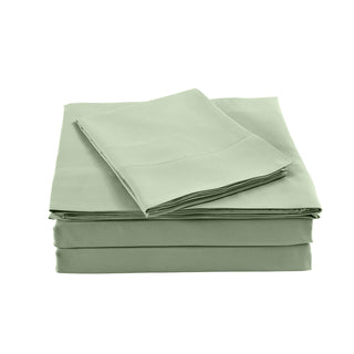 Royal Comfort Blended Bamboo Sheet Set Sage Green - Queen-1833647279031062529