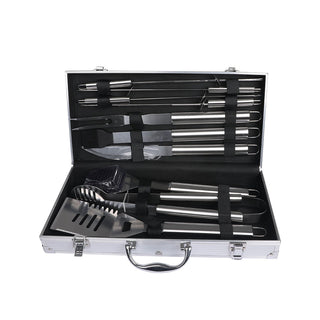 Moyasu 10Pcs BBQ Tool Set Stainless-1831592912958394369