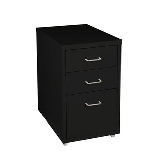 Levede 3 Drawer Office Drawers Cabinet Black-1831592710222516225