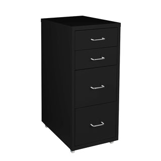 Levede 4 Drawer Office Drawers Cabinet Black-1831592678790402049