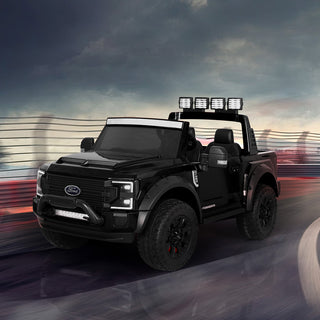 Kids Ride On Car Licensed Ford 2-Seat Black