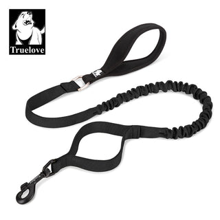 True Love Military Dog Leash 2 cm width and 1.4 m length - Black M-1831155649422168064