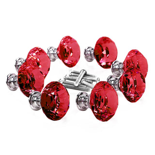 10 Pcs 40mm Red Diamond Shape Glass-1831593058601406464