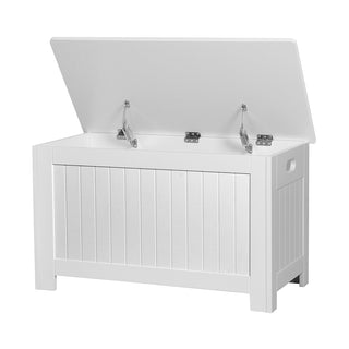 Levede Kids Toy Box Storage Chest Cabinet White