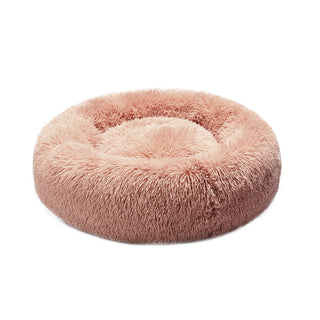 PaWz Pet Bed Cat Dog Donut Nest Calming S Pink Small-1836526678495596544