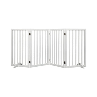 PaWz Wooden Pet Gate Dog Fence Safety White 800x 3MM-1831593102947782656