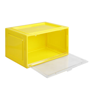 Stacked Sneaker Display Case Clear Shoe Yellow-1831593050439290881