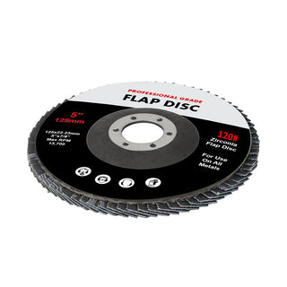 Traderight Flap Discs 125mm 5" Zirconia 1x20mX3 60SQM-1836526674557145089