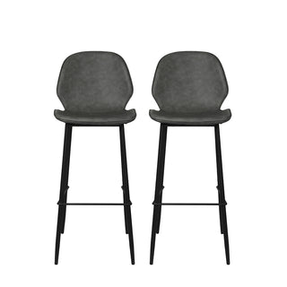 Levede 2x Bar Stool Barstools Counter Grey-1831592583940411393