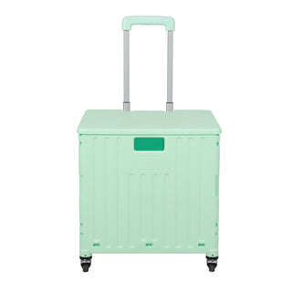 Folding Shopping Trolley Cart Portable Green-1836526621213986817