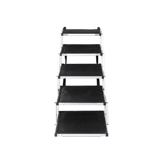 PaWz 5 Steps Dog Ramp Adjustable Height Black-1831593139614388225