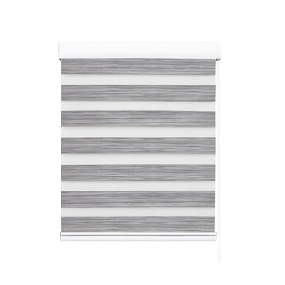 Marlow Blackout Zebra Roller Blind Curtains 120x210 Grey-1831592787343183873