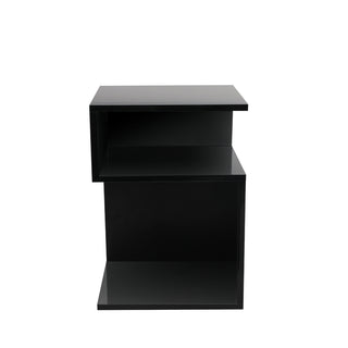 Levede 1xBedside Tables Drawers Side Black-1831592853000818689