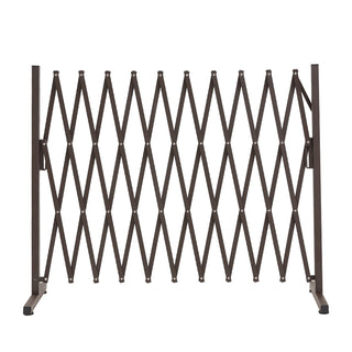 Garden Security Fence Gate Gate Metal Brown-1836526740265111553