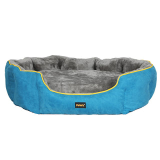 PaWz Electric Pet Heater Bed Heated L Blue Large-1836526654902636545