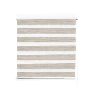 Marlow Blackout Zebra Roller Blind Curtains 180x210 Beige-1831592644137062401