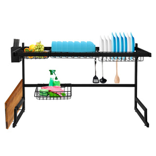 TOQUE Dish Drying Rack Over Sink Steel 85 CM-1836526684090798081