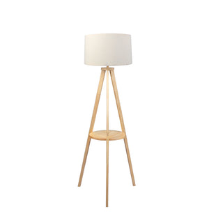 EMITTO Tripod Floor Lamp with Shelf-1831592661870579713