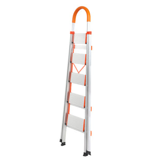 Traderight 5 Step Ladder Folding Aluminium-1831592639435247617