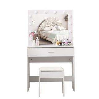 Levede Dressing Table Set Makeup Mirror-1831592541045264385