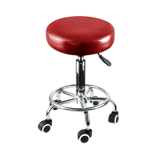 Levede Salon Stool Swivel Barber Stools Red-1836526622140928001