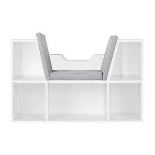 Levede Kids Bookcase Toys Box Shelf White-1831592629142425601