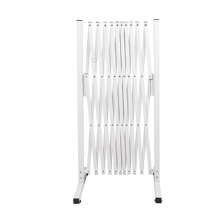 Garden Security Fence Gate Expandable White-1836526740600655873