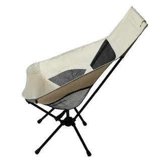 Levede Camping Chair Folding Outdoor Large Beige-1836526637840207873