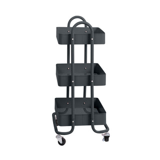 Levede 3 Tiers Kitchen Trolley Cart Grey-1831592868196782081