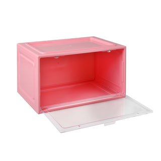 Stacked Sneaker Display Case Stackable Pink-1831593050296684545