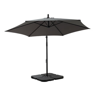 Mountview 3M Outdoor Umbrella Cantilever Grey With Base-1836526635789193217