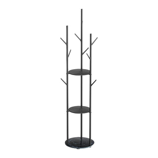 Levede Coat Rack Clothes Stand 8 Hook Organizer Black-1831592706770604033