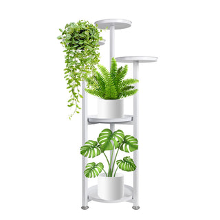 Levede Plant Stand Outdoor Indoor Flower White Medium-1836526630420484097