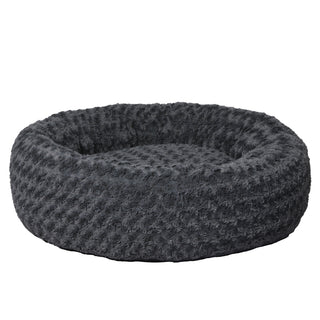 PaWz Calming Dog Bed Warm Soft Plush L Dark Grey Large-1836526656714575873