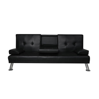 Levede Sofa Bed Adjustable Recliner Black-1831592479481270273