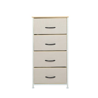 Levede Storage Cabinet Tower Chest Beige-1831592757165166593