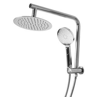 Shower Head High Pressure Set Rain Round Silver-1836526748574027777