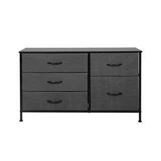 Levede Storage Cabinet Tower Chest Dark Grey-1831592667423838209