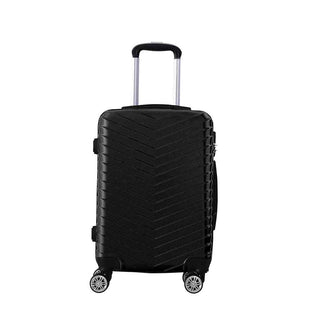 Slimbridge 20" Carry On Travel Luggage Black 20 inch-1836526688499011585