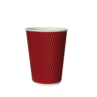 200 Pcs 16oz Disposable Takeaway Coffee Red-1831592770054262785