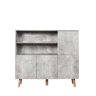 Levede Buffet Sideboard Storage Cabinet Grey-1831592559831552001