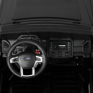 Kids Ride On Car Licensed Ford 2-Seat Black